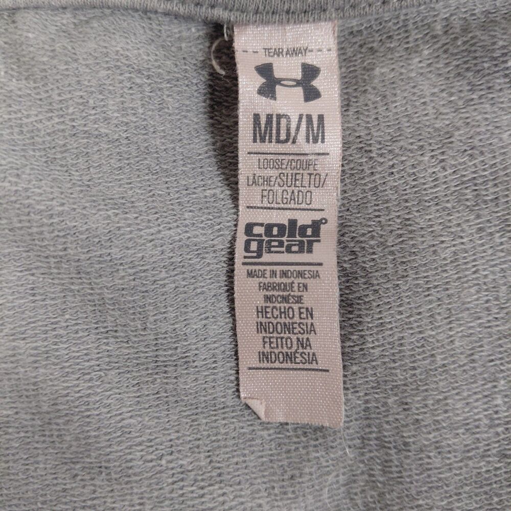 Under Armour LS Light Gray Sweatshirt w/ Hem Detail SZ M - Picture 6 of 6